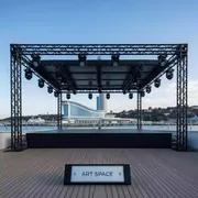 Аренда Сцены Layher с крышей 6х4 м на VIP теплоходе (Морпорт Сочи) — ART SPACE