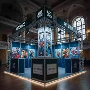 Аренда Стенд Поп ап с башней в Зимнем театре — ART SPACE