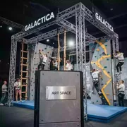 Аренда Скалодром аттракцион командный Галактика в ресторане «Магеллан» — ART SPACE