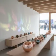 Аренда Шарики зеркальные цветные диаметр 8 см на Медальной площади — ART SPACE
