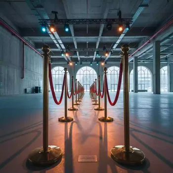 Аренда Стойка с канатом золотая в ОКЦ «Галактика» — ART SPACE