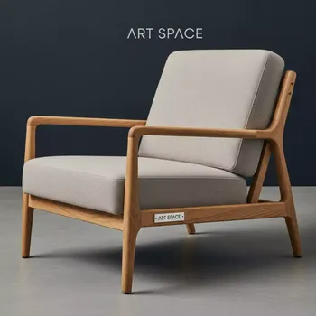 Аренда Кресло с обивкой Small Place Wood в парке «Ривьера» — ART SPACE