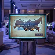 Аренда Карта России большая с подсветкой контражур в Гранд Отель Сочи — ART SPACE
