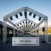 Аренда Шатер тоннельный из ферм 12х10 м металлик в Omega Sirius — ART SPACE