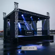 Аренда Сцена двускатная 4х3 м черная на Сочи Автодроме — ART SPACE