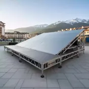 Аренда Сцена односкатная 16х12 металлик в Rixos Krasnaya Polyana — ART SPACE