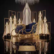 Аренда Фотозона с санями на Новый год в Mantera Supreme — ART SPACE