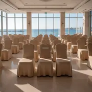 Аренда Чехол для стула шампань стрейч в Cosmos Sochi Hotel — ART SPACE