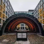 Аренда Шатер арочный из ферм 8х6 черный в Mövenpick Hotel — ART SPACE