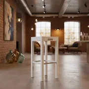 Аренда Барный стул Wood White в Mercure Сочи Центр — ART SPACE