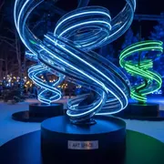 Аренда Аэроменов и аэрофонтанов с брендированием в Skypark Sochi — ART SPACE