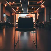 Аренда Стул Iso черная ткань в ресторане «Sanremo» — ART SPACE