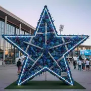 Аренда Фотозона звезда из цветов в VK Stadium Sirius — ART SPACE