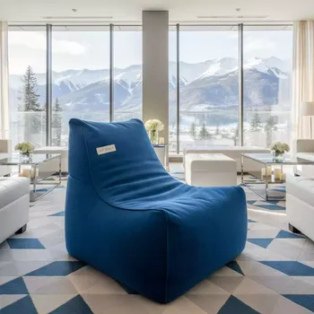 Аренда Пуф кресло мешок синий в Radisson Hotel Rosa Khutor — ART SPACE