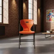 Аренда Стул складной пластиковый оранжевый Люк в ресторане «Sanremo» — ART SPACE