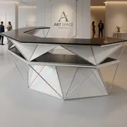 Аренда белой барной стойки Hexagon в Сочи — ART SPACE