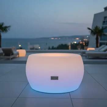 Аренда Пуф круглый 40х46 см с LED подсветкой в Grand Karat Sochi — ART SPACE