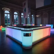 Аренда Стойка пластиковая барная светящаяся Cordiale Art Deco Lighting в усадьбе Голицына — ART SPACE
