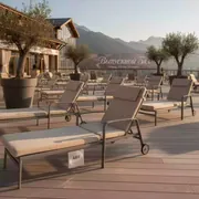 Аренда Кресло шезлонг Fiesta XL металлическое складное в Гранд Отель Поляна — ART SPACE