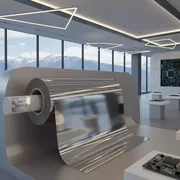 Аренда Пленка самоклеящаяся Foletti F090 G серебряная глянцевая 1,26х50 на площадке Rosa Peak (2320м) — ART SPACE