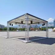 Аренда Шатер односкатный из ферм 4х3 металлик на Медальной площади — ART SPACE