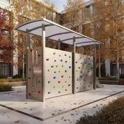 Аренда Площадка детская Спортивный городок с крышей тентом и широким скалодромом в Stella di Mosca — ART SPACE