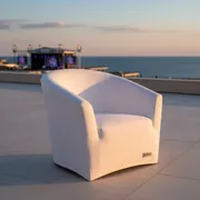 Аренда Шапка на бифлекс белая стрейч чехлы на Имеретинской набережной — ART SPACE