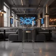 Аренда Стул барный Ghost дымчатый в ресторане «Паруса» — ART SPACE