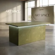 Аренда Белый глянцевый стол-президиум в Сочи ART SPACE