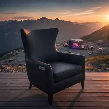 Аренда Кресла Graphite Black Andrian на площадке Rosa Peak (2320м) — ART SPACE