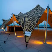 Аренда Тент натяжной стрейч 7х7 м в гранд-отеле «Жемчужина» — ART SPACE