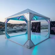 Аренда Шатер Премиум Бизон 3х3 м в зале «Чайка» (Морпорт) — ART SPACE