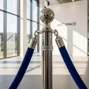 Аренда Канат синий для серебряных столбиков Красная дорожка в Novotel Resort — ART SPACE