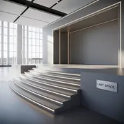 Аренда Сцена с полукруглой лестницей из подиумов в Gamma Sirius — ART SPACE