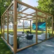 Аренда Шатер деревянный прозрачный 36 м² в ресторане «Магадан» — ART SPACE
