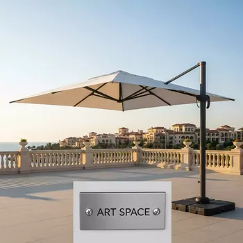 Аренда Зонт уличный Fabio 3х3 м влагостойкий в зале «Чайка» (Морпорт) — ART SPACE