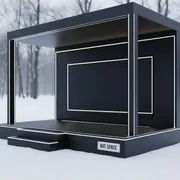Аренда Подиум 3х4 м с задником в парке «Ривьера» — ART SPACE