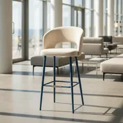 Аренда Стул полубарный Mars велюр Teddy ножки RAL в Delta Sirius — ART SPACE
