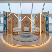 Аренда Фотозоны в русском стиле на теплоходе «Дагомыс» — ART SPACE