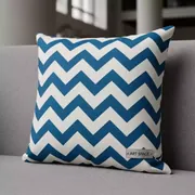 Аренда Подушка голубая Zigzag Blue в Университете «Сириус» — ART SPACE
