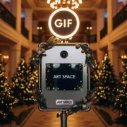 Аренда Стойка гиф Smart новогодняя в отеле «Богатырь» — ART SPACE
