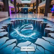 Аренда Фотозона "Оптические иллюзии Акула" в Pullman Sochi Centre — ART SPACE