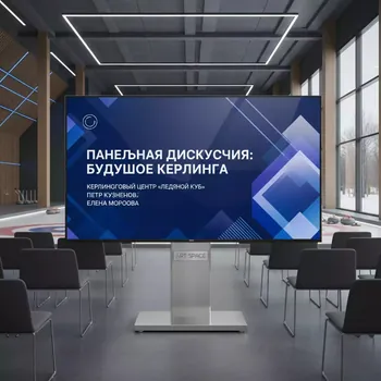 Аренда Телевизора 75 дюймов (190 см) в Керлинговом центре «Ледяной куб» — ART SPACE