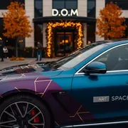 Аренда Оформление рекламное транспорта в ресторане «D.O.M» — ART SPACE