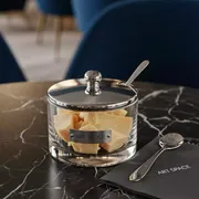 Аренда Пармезанница с ложкой стекло металл 200 мл в Bridge Resort — ART SPACE