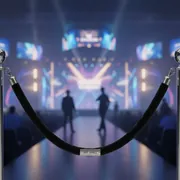 Аренда Канат бархатный для стойки ограждения черный 150 см в VK Stadium Sirius — ART SPACE