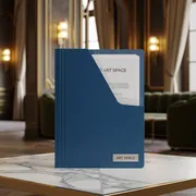 Аренда Папка скоросшиватель Attache A4 с прозрачным верхом синяя на вилле «Анна» — ART SPACE