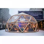 Аренда Шатер прозрачный деревянный Wood 10 в ресторане «La Terrazza» — ART SPACE