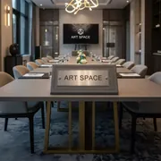 Аренда Стол Лидер 2 1800x800 серый золотой в Маринс Парк Отеле — ART SPACE