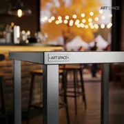 Аренда Подстолье барное 1267EM из нержавеющей стали в ресторане «La Terrazza» — ART SPACE